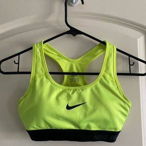 Nike Pro - Neon Yellow Sports Bra